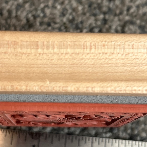 Great Impressions Daisy Flower Checker Framed Rubber Stamp F69 Wood Mount #Z38 - Picture 6 of 11